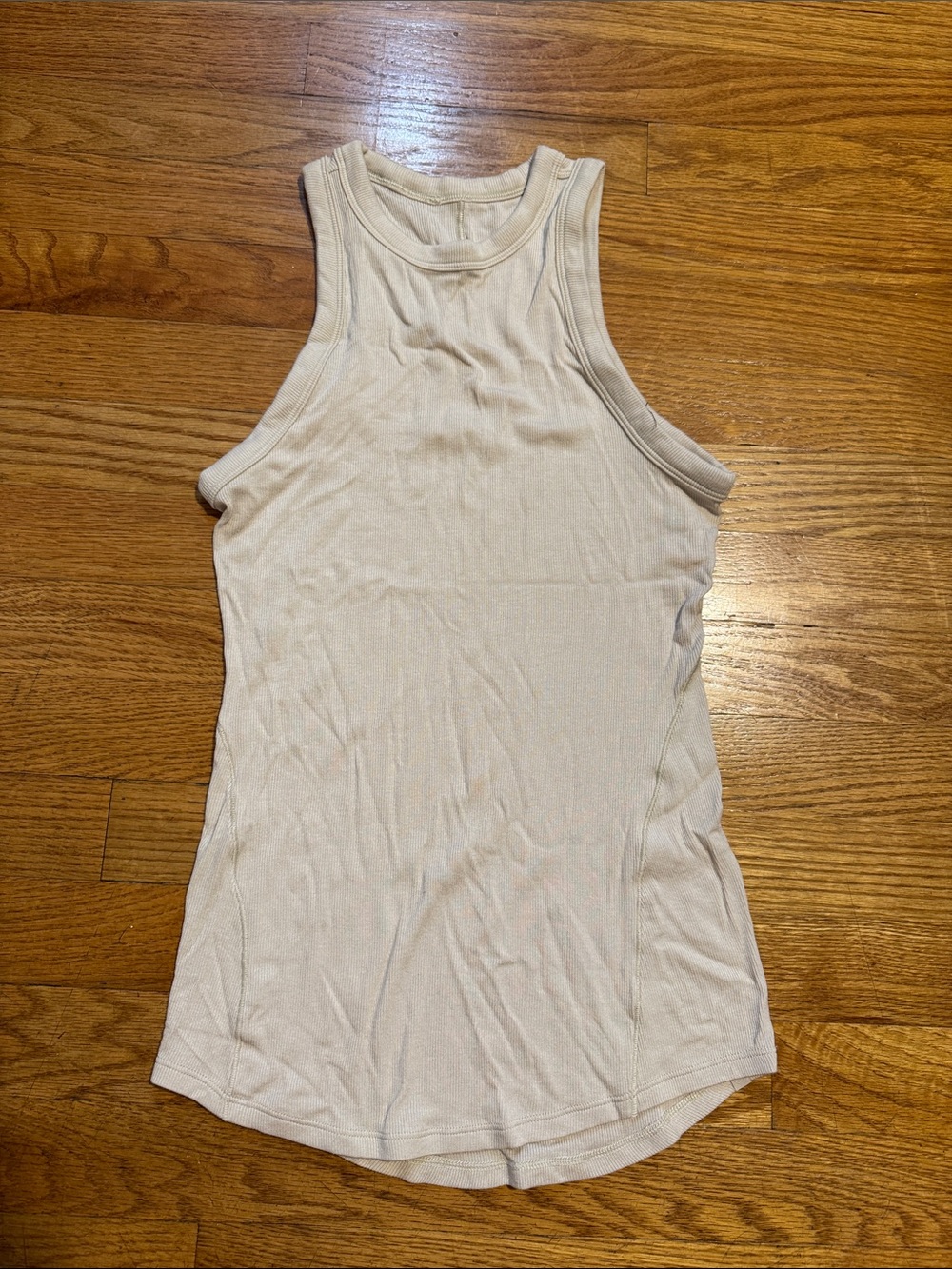 Lululemon Women’s Sleeveless Ribbed Tank Top - Cream